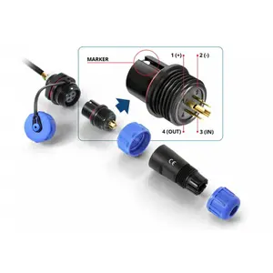 Outdoor power socket QuWireless QuPS4 IP66 weatherproof design, 4 outlets