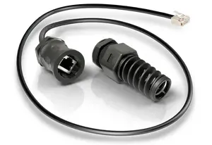 Сетевой кабель QuWireless QRJ45-L Черный 0.38 м S/UTP STP RJ-45 к RJ-45