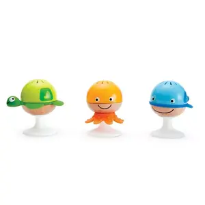 Grabamošu komplekts Hape Stay-put Rattle Set bērniem, 3 gabali vieglai satvēršanai