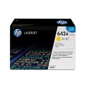 Tonera kasete HP 642A (CB402A) Yellow — oriģināla, lāzerdrukai, 7 500 lapas, 1 gab.