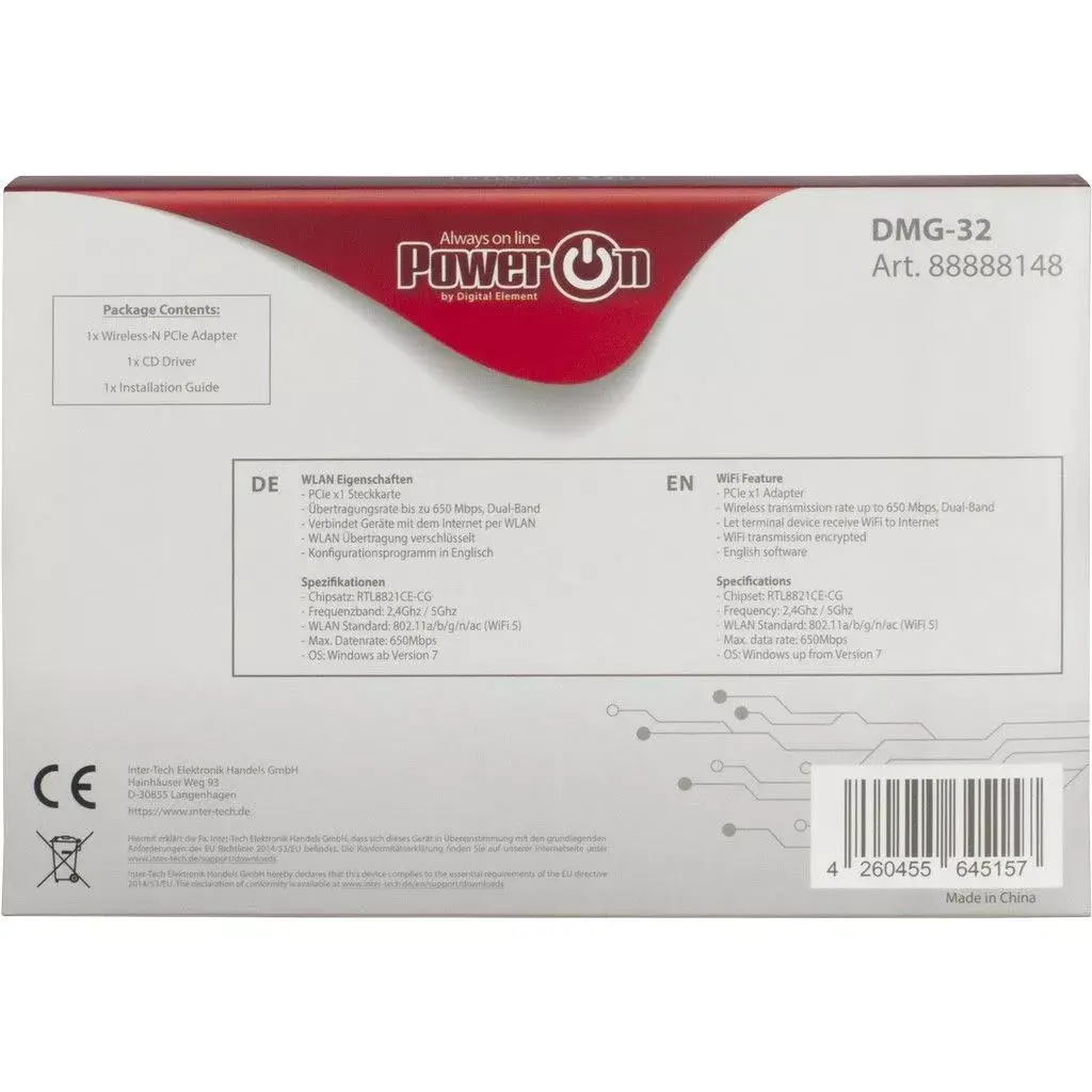 Internal WLAN Card Inter-Tech DMG-32 Photo 4