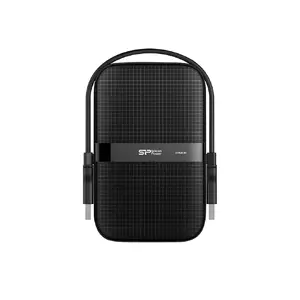 External 2.5" Hard Drive Silicon Power Armor A60 1 TB USB 3.2 Gen 1 (USB-A) Black, shock resistant