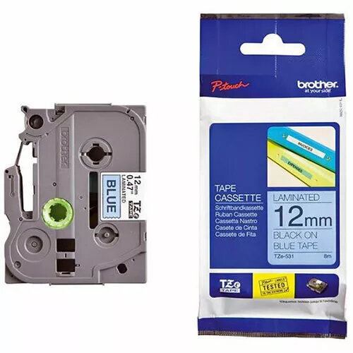 Marķēšanas lente Brother TZ-531, melns uz
