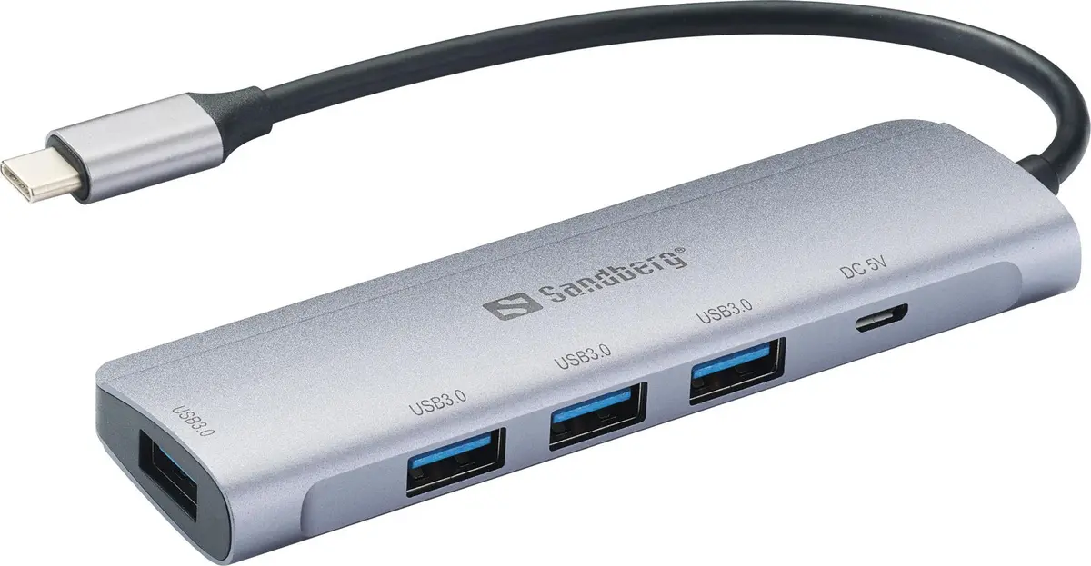 USB Hub Sandberg USB-C uz 4