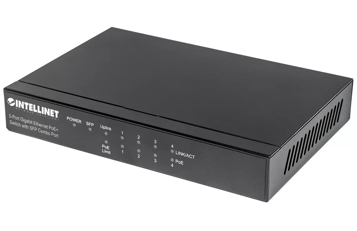 Slēdzis Intellinet 5-Port Gigabit Ethernet PoE+
