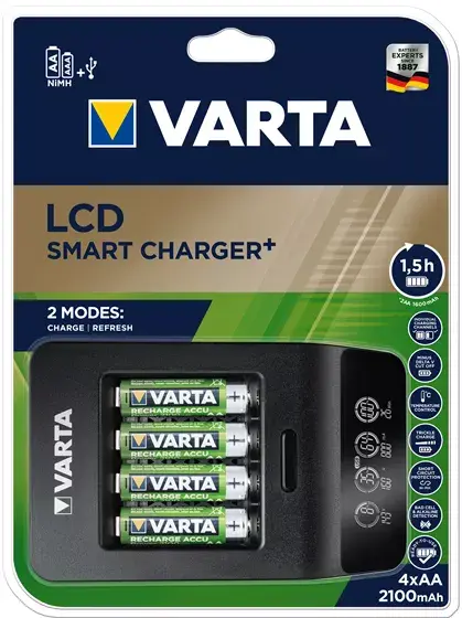 Akumulatoru lādētājs Varta LCD SMART CHARGER+ Photo 4