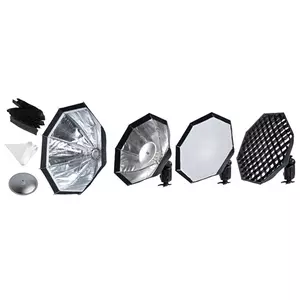 Komplekts Godox AD-S7 foto studijas zibspuldzes piederumu 48 cm Melns Sudrabs Balts