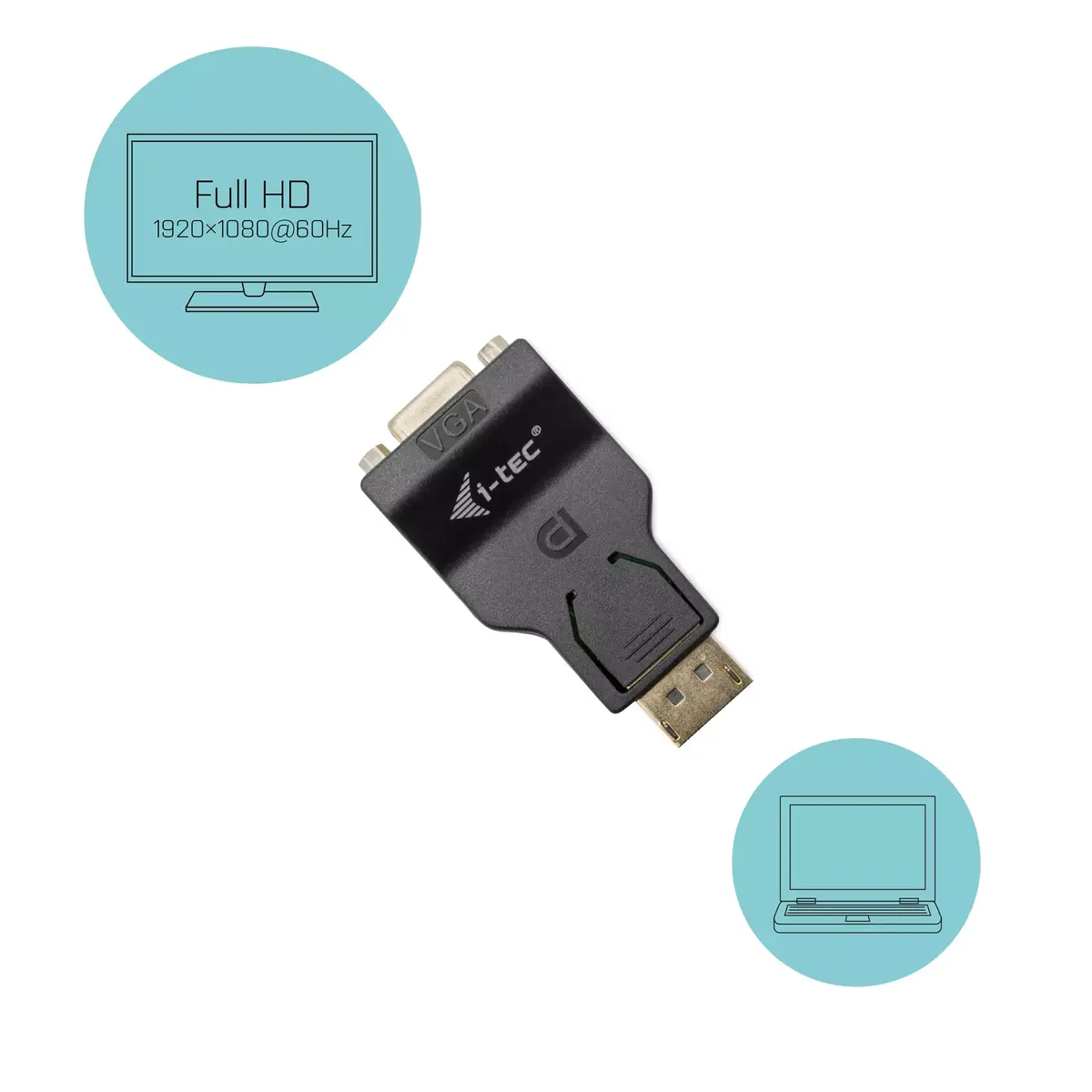 Adapteris DisplayPort uz VGA i-tec DP2VGAADA Photo 3