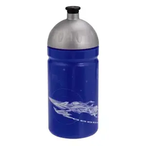 Ūdens pudele step by step Space Pirate 500 ml — zila/sudraba, aktīvā vāciņa, augstums 190 mm