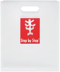 Storage box with handle, step by step, transparent (model 00183737)