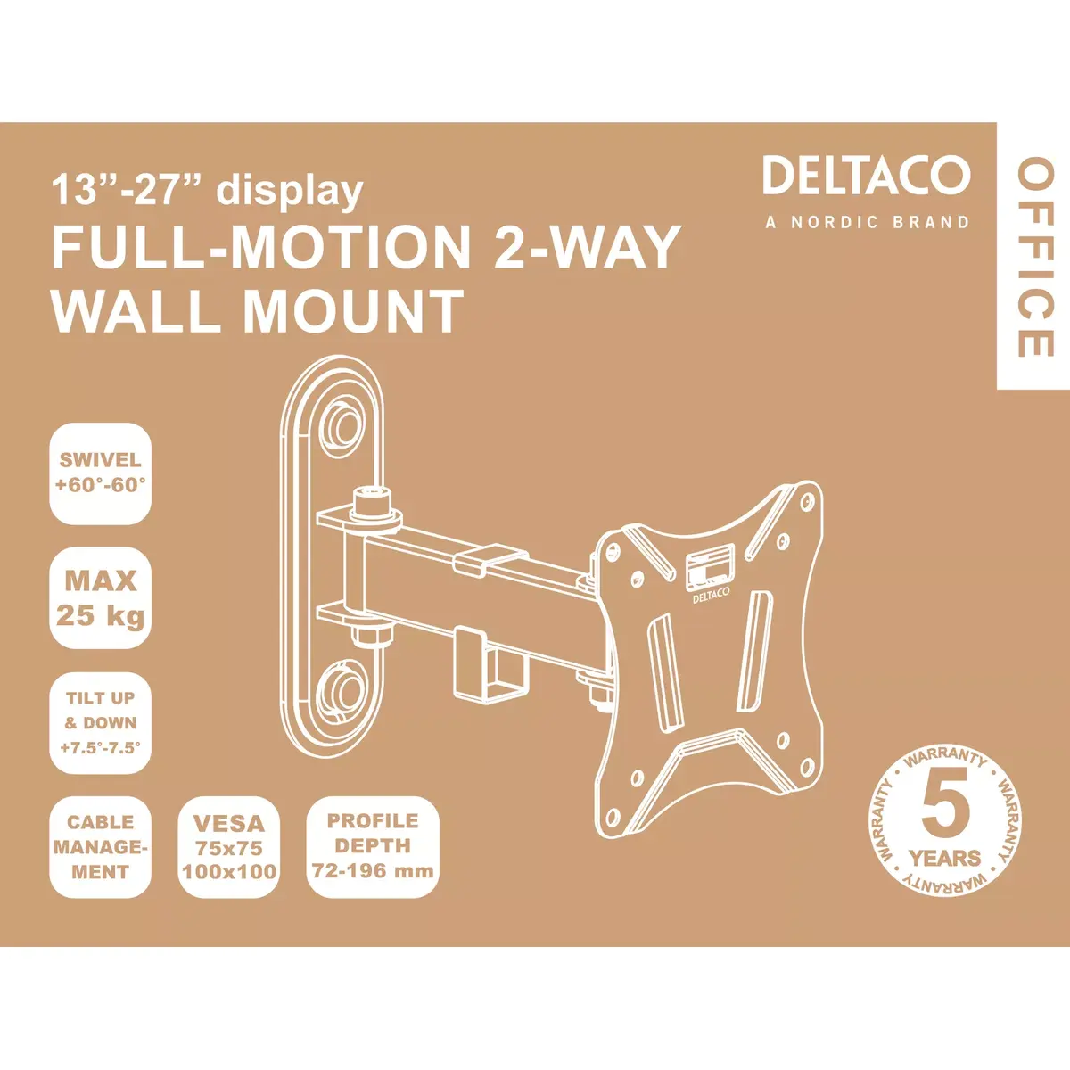 Крепление для монитора Deltaco ARM-0250 Photo 6