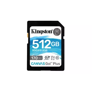 Flash Memory Kingston 512GB SD UHS-I Canvas Go Plus 170R