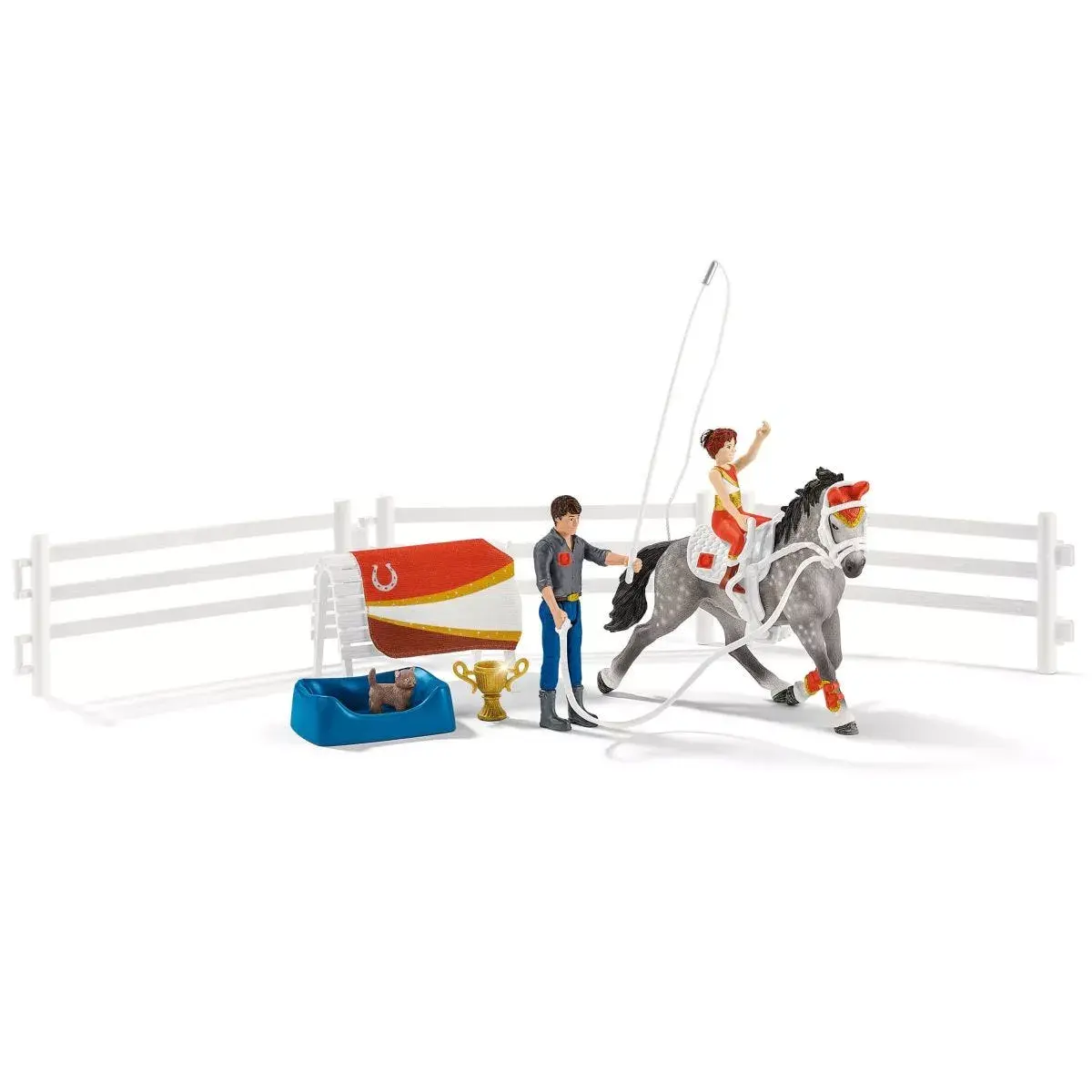 Игровой набор Schleich HORSE CLUB Миа с вольтижировкой Photo 2