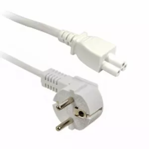 Power Cord C5 EU Plug White 65cm