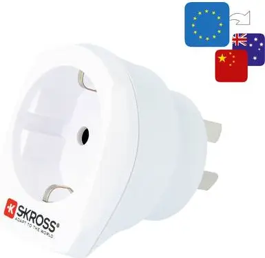 Сетевой адаптер SKROSS 1.500209-E тип C на тип I Photo 4