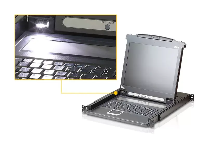 ATEN CL1000 19" LCD консоль 1U Photo 4