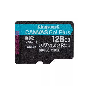 Zibatmiņa Kingston Technology 128GB microSD UHS-I Canvas Go Plus