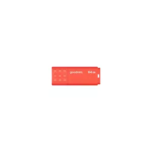 USB zibatmiņa GOODRAM UME3 64GB USB Type-A 3.2 Gen 1, oranža, lasīšana 60 MB/s, rakstīšana 20 MB/s