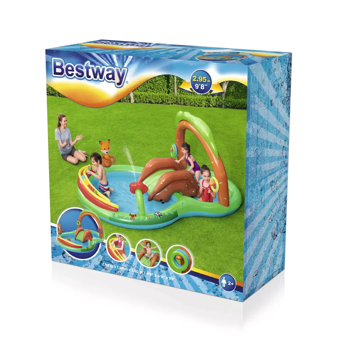Надувной бассейн Bestway Friendly Woods Play Pool Center Photo 8