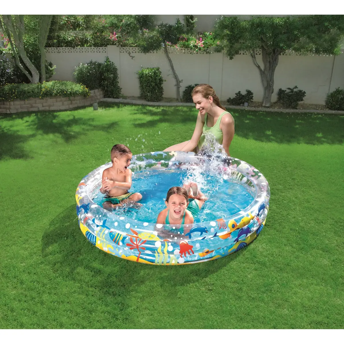 Надувной бассейн Bestway Inflatable Deep Dive 3-Ring Pool Photo 10