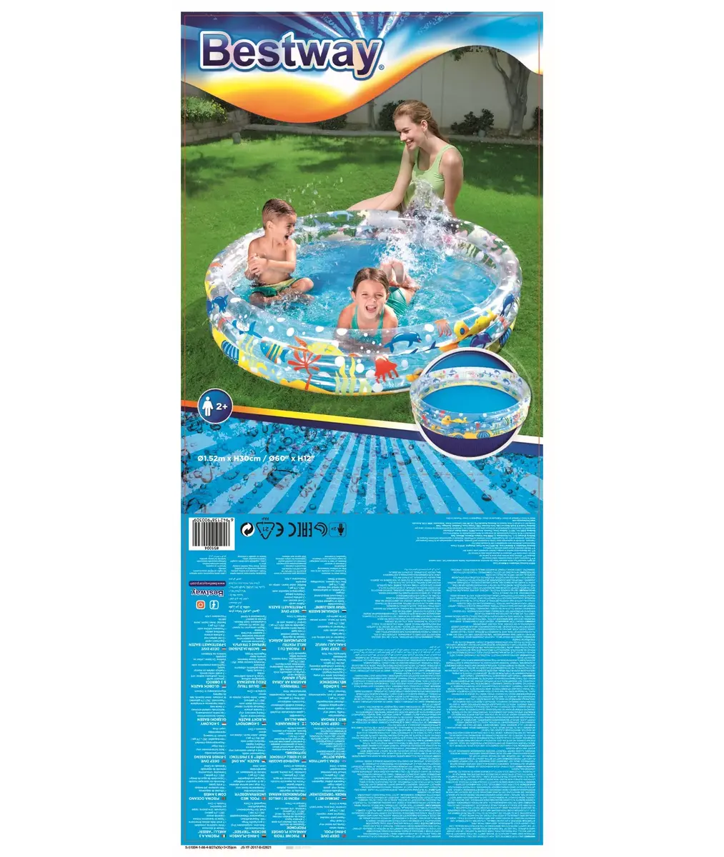 Надувной бассейн Bestway Inflatable Deep Dive 3-Ring Pool Photo 11