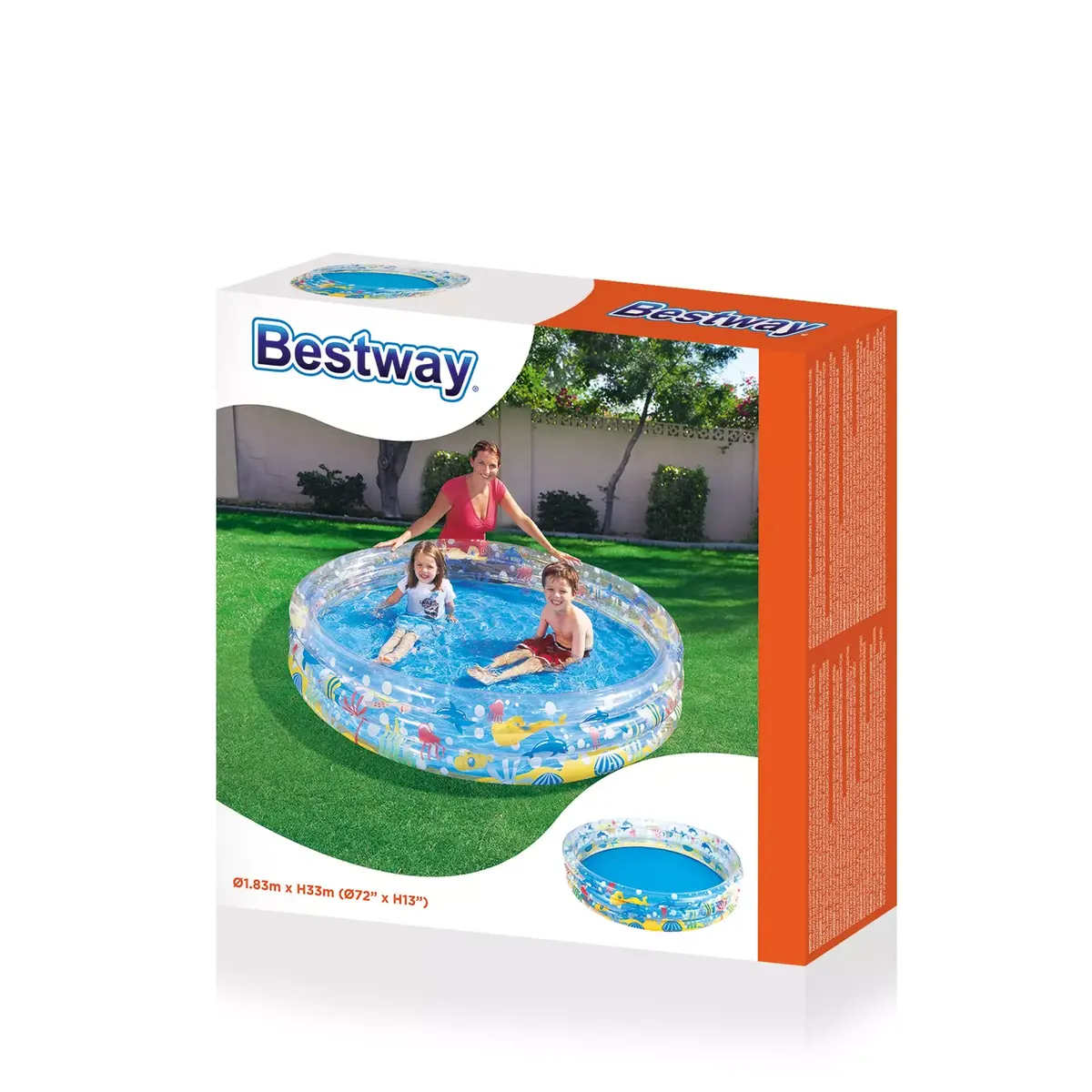 Надувной бассейн Bestway Inflatable Deep Dive 3-Ring Photo 4