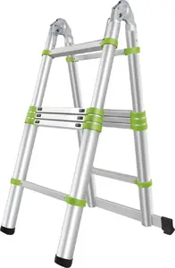 Телескопическая лестница Fieldmann FZZ 4003 — макс. высота 3,2 м, высота ступеней 1,6 м