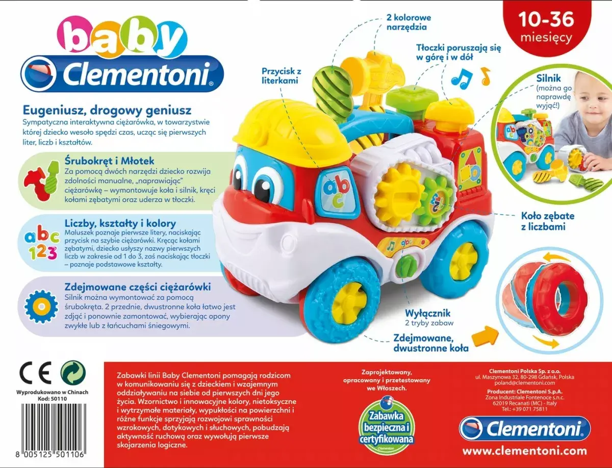 Clementoni Izglītojošā rotaļlieta Eugene Road Genius 50110 Photo 2
