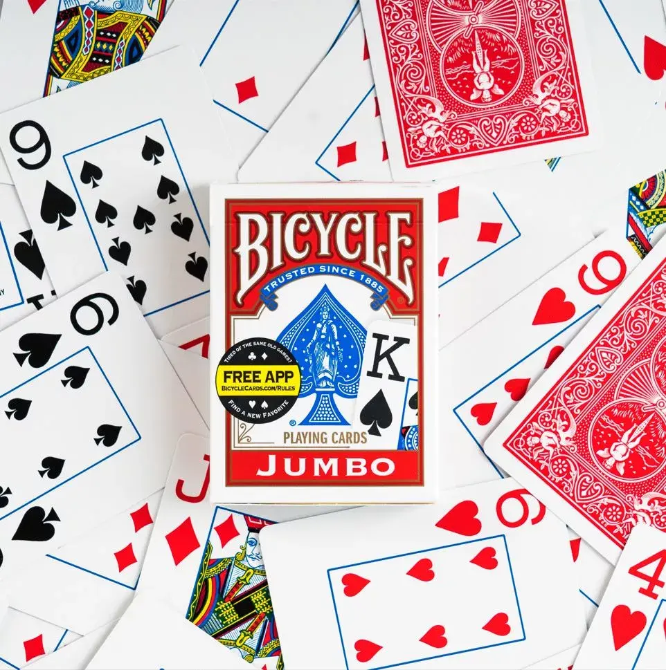 Spēļu kārtis Bicycle Jumbo Rider Back Photo 2
