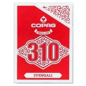 Kārtis Cartamundi Copag 310 Svengali — ar plastmasas pārklājumu, pokera izmērs