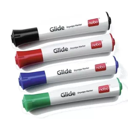 NOBO Glide маркеры для сухой доски, набор 4 шт. Photo 2