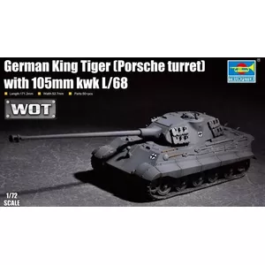 TRUMPETER King Tiger ar 105 mm kWh L/68 Porsche