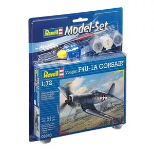 Fixed-wing aircraft model REVELL Vought F4U-1D Corsair assembly kit 1:72, wingspan 17.3 cm