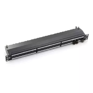 Patch Panel Equip 24-Port Cat.6A Shielded Black