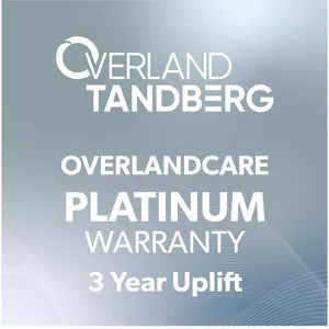Overland-Tandberg OverlandCare Platinum Warranty Coverage, 3 year uplift, NEOxl 80 Base (support coverage includes: base module + up to 6 drives)