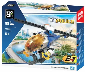 Construction set Blocki Blocks MYPOLICE 95 elements 2-in-1