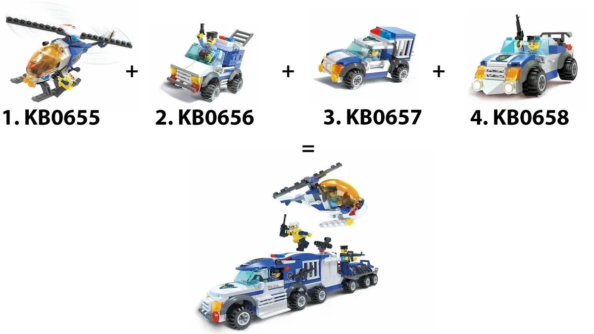 Blocki Blocks MYPOLICE 95 elements 2-in-1 Photo 3