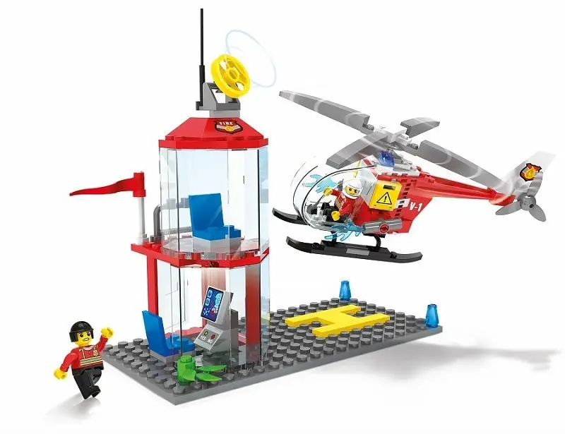Blocki Constructor MyFireBrigade Вертолет и Диспетчерская Photo 2