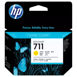 Cartridge HP 711 Original Ink Yellow Standard Capacity 3-Pack
