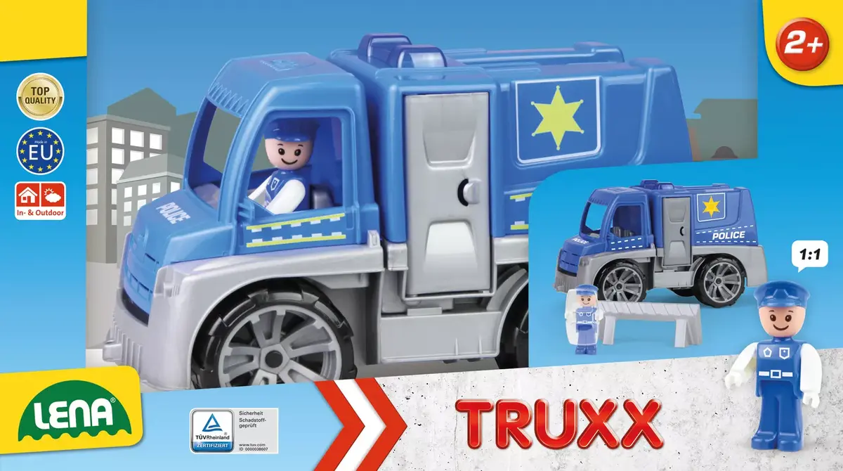 Грузовик Lena TRUXX Police с аксессуарами Photo 2
