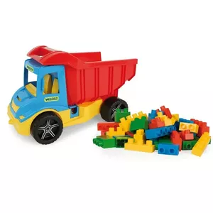Механическая игрушечная машина Wader Multi Truck 32330 с блоками