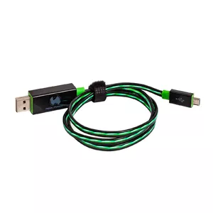 RealPower USB A/Micro-USB B 0.75m USB cable USB 2.0 Black, Green