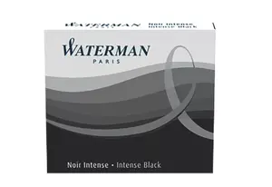 Fountain pen ink cartridges Waterman S0110940 — Black, pack of 6