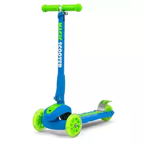 Kick Scooter milly mally Magic Blue-Green, kids foldable model 25139