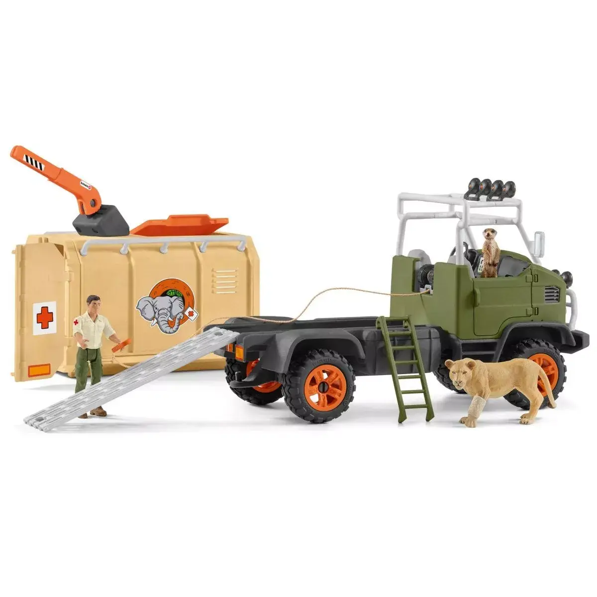 Грузовик для спасения животных Schleich WILD LIFE 42475 Photo 8