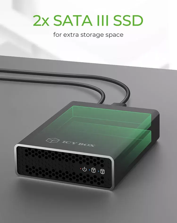 RAIDSONIC IB-RD2253-U31 HDD/SSD enclosure Photo 9