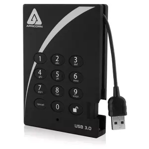 External Hard Drive Apricorn 2TB USB 3.2 Gen 1 Aegis Padlock