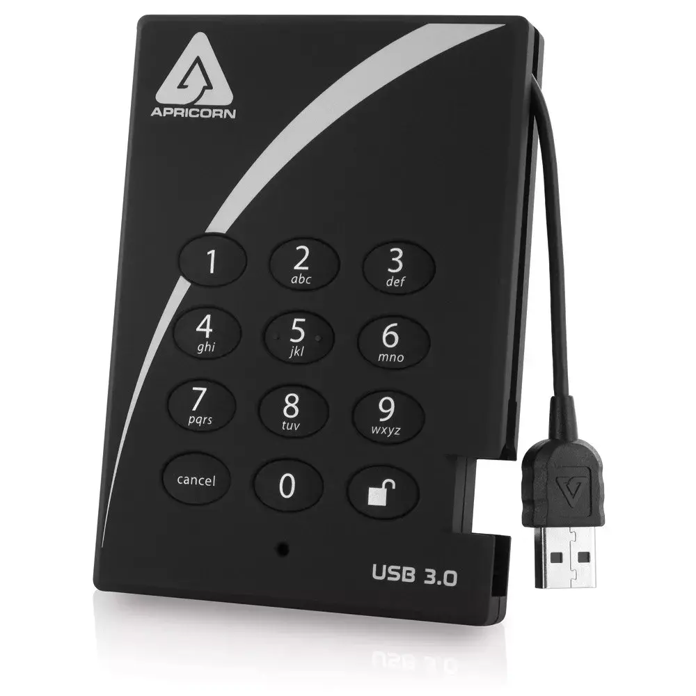 Внешний жесткий диск Apricorn 2TB Aegis Padlock Photo 3
