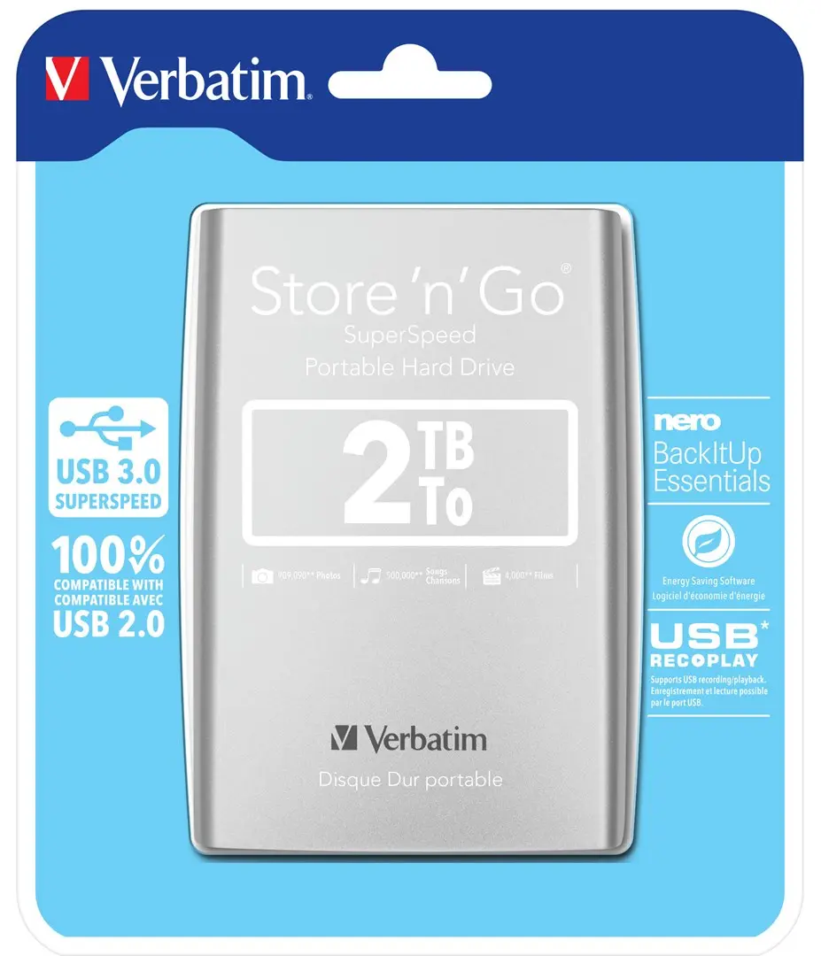 Портативный жесткий диск Verbatim Store 'n' Go 2ТБ Photo 9