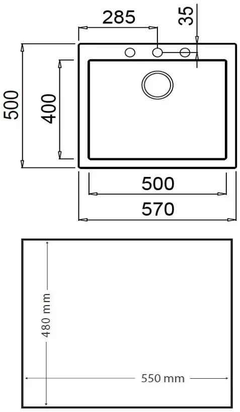 TEKA Forsquare 50.40 TG flush-mounted sink Photo 2